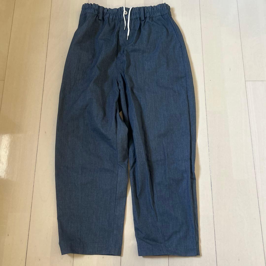 OUR チャコールグレー コクーンパンツ コットン