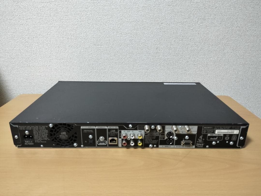 ソニー ブルーレイレコーダー 「BDZ-AT770T」 動作品①