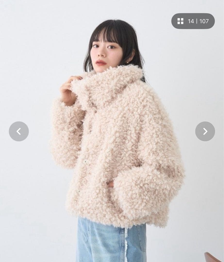 【2025AW】プードルファーショートブルゾン