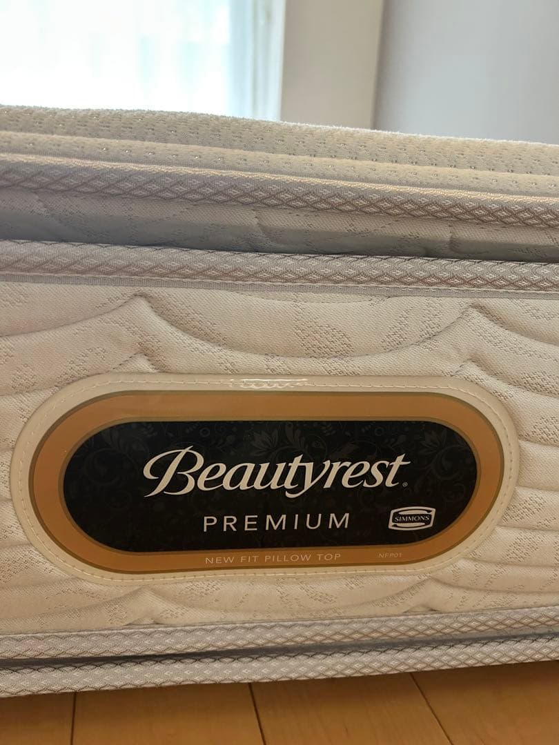 【極美品】シモンズ Beautyrest Premium ダブル　マットレス