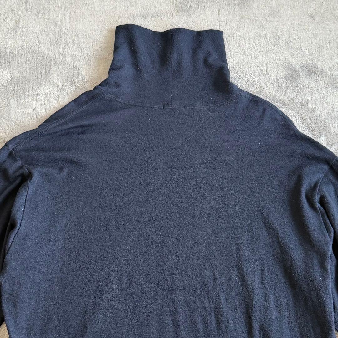 20AW COMOLI ウール天竺 タートルネック 長袖 紺
