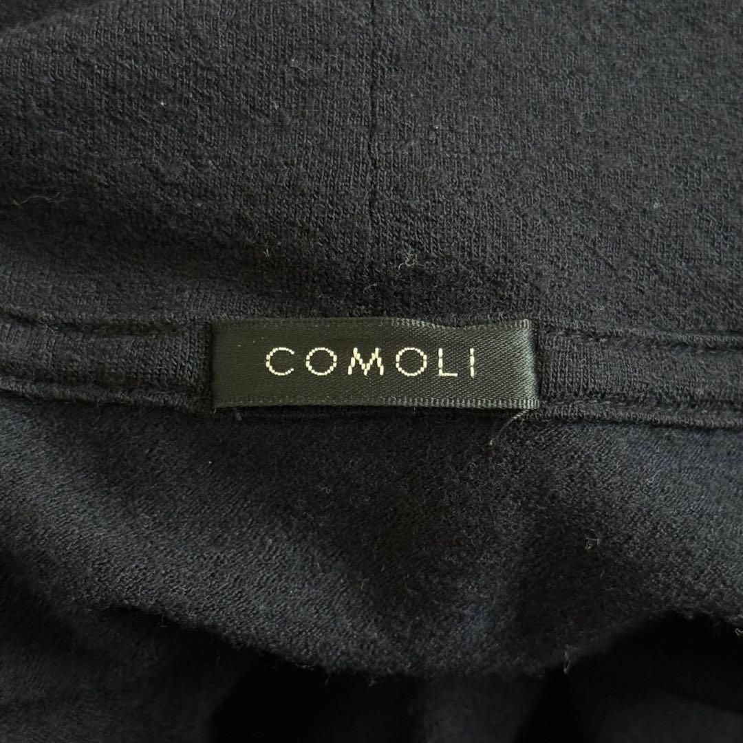 20AW COMOLI ウール天竺 タートルネック 長袖 紺