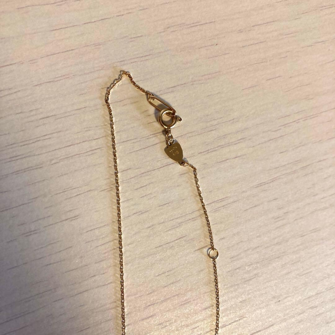 お値下げ　agete　サファイア、ダイアネックレス10k