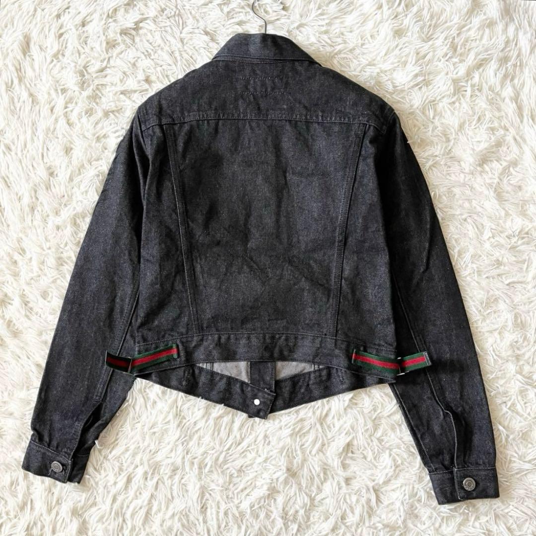 【美品✨】GUCCI　ブラックデニムジャケット　トムフォード期　シェリーライン