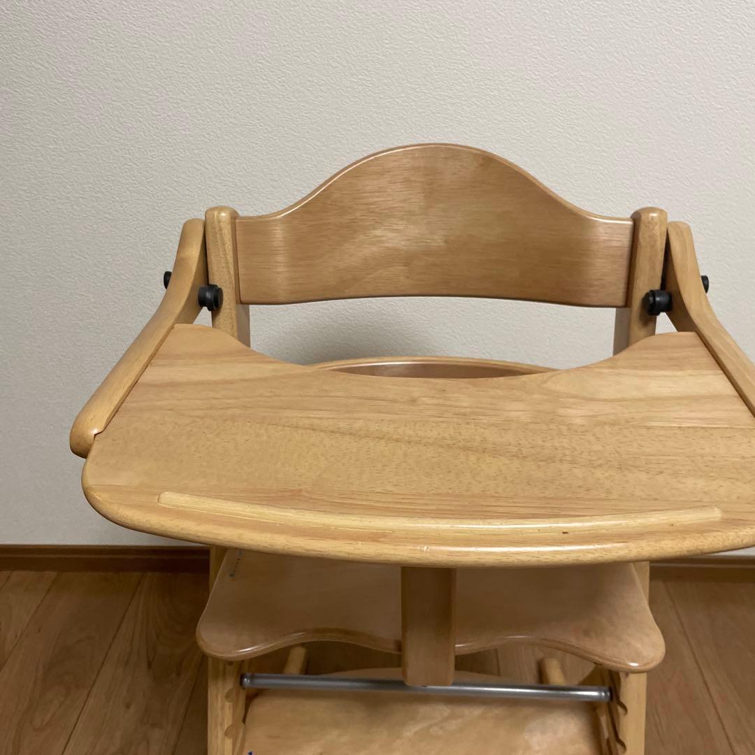 【美品】大和屋　すくすくチェアプラス　テーブル付