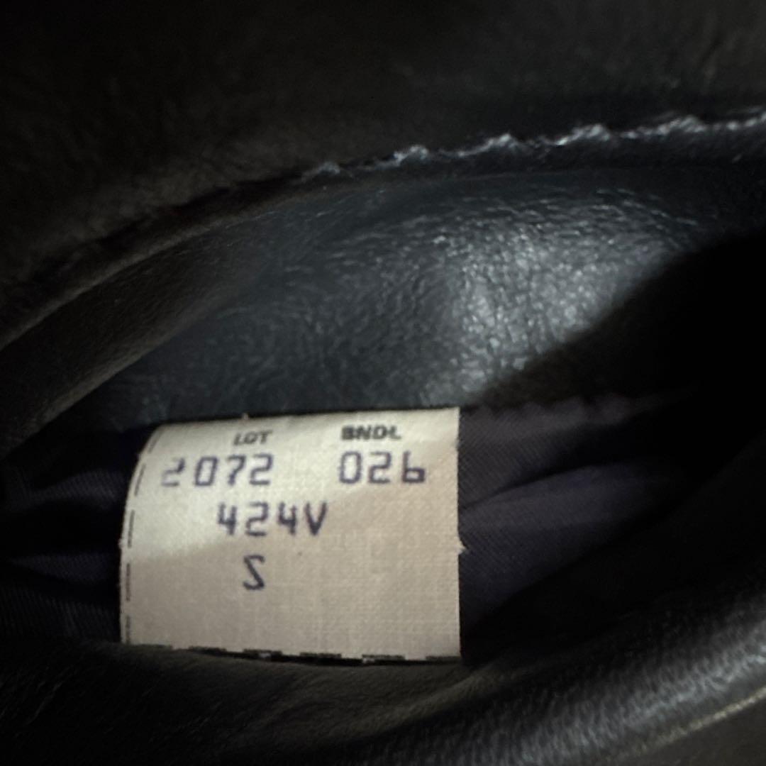 Schott ブラックレザー ベスト Sサイズ　アメリカ製