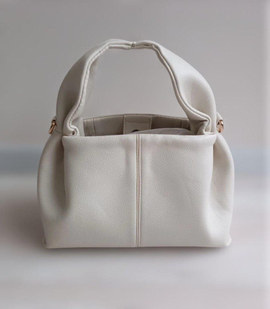 POLENE ホワイト ハンドバッグ