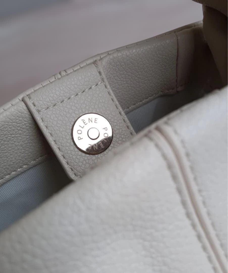 POLENE ホワイト ハンドバッグ