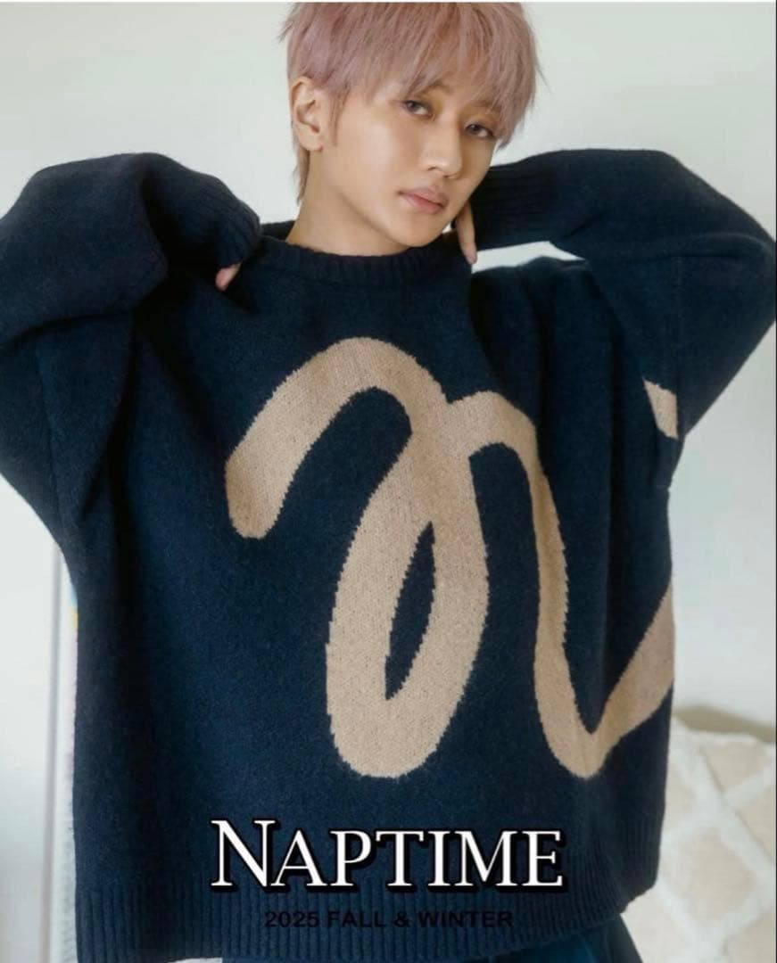 naptime　ニットプルオーバー　ネイビー　nissy