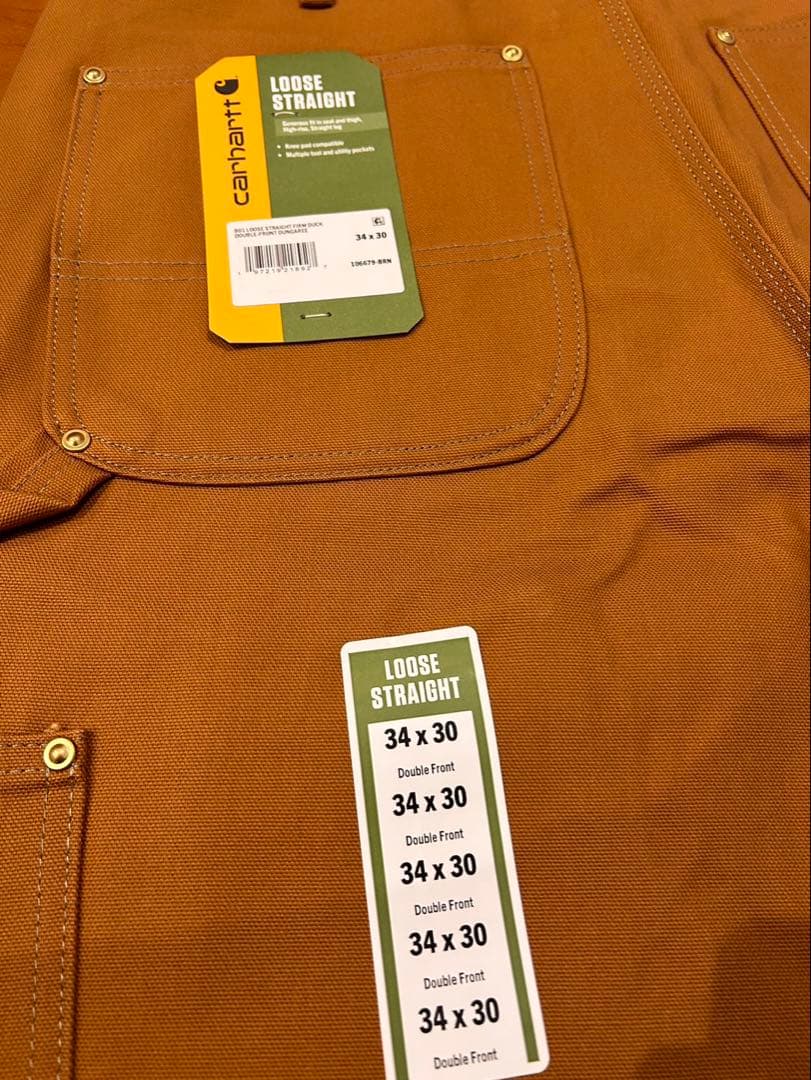 新品タグ 正規品 carhartt ダブルニーパンツ サイズW34×L32