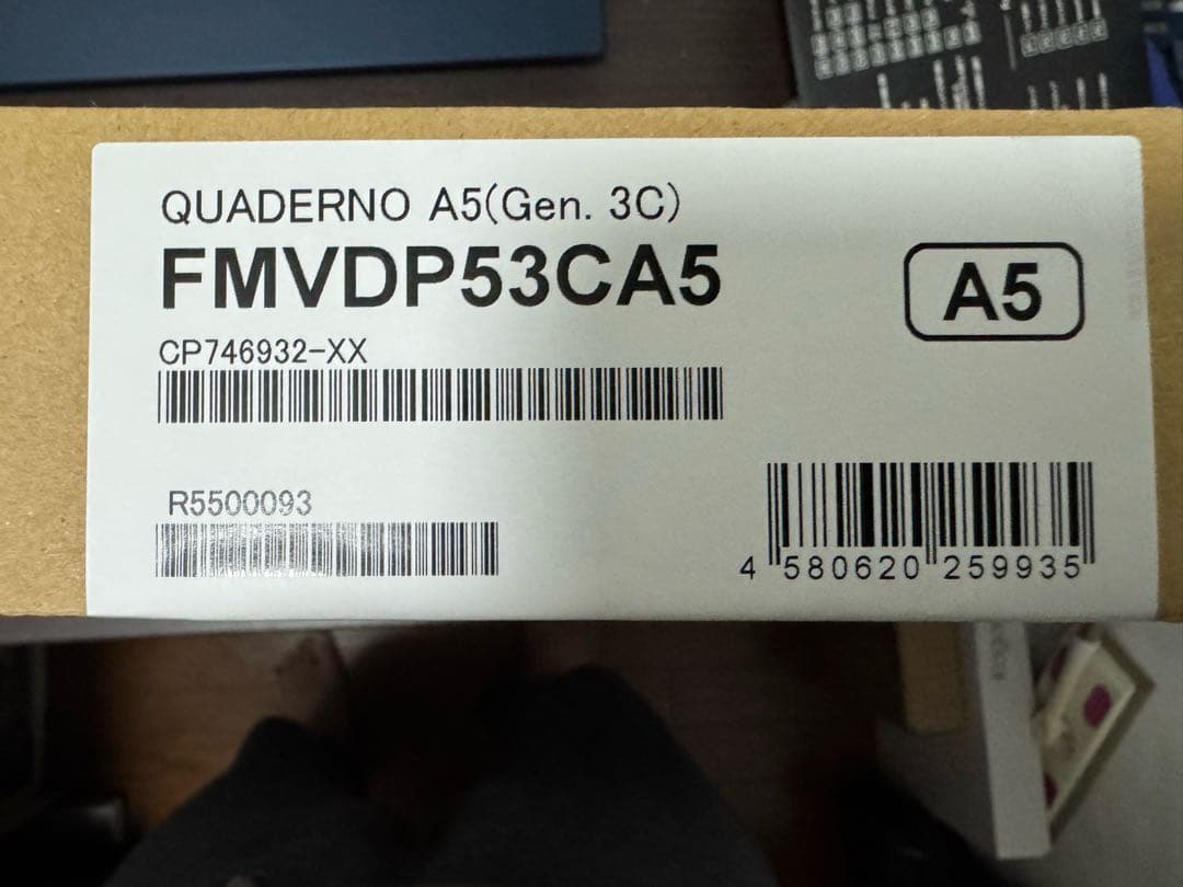 極美品　QUADERNO A5(Gen.3C) クアデルノ FMVDP53CA5