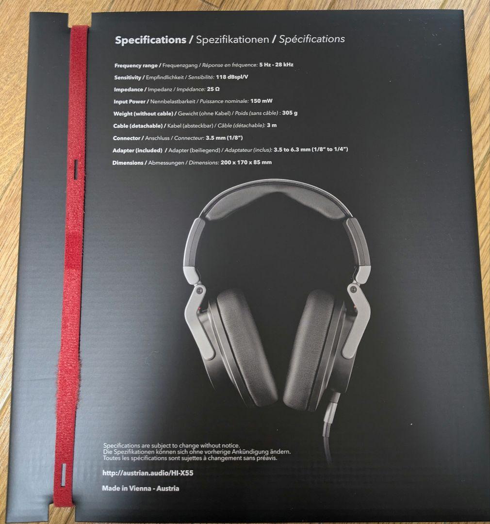 【新品未開封】HI-X55 AUSTRIAN AUDIO