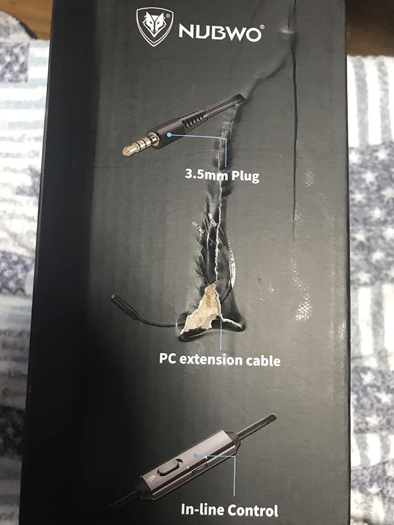 マイク付き 有線 軽量 ノイズキャンセリング ゲーミングヘッドセット