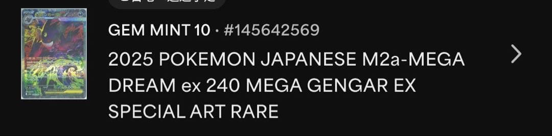 即日発送　最安値　【PSA10】メガゲンガーex SAR 240/193