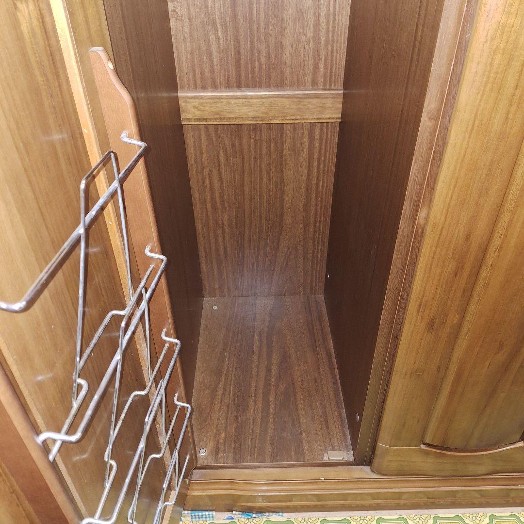 天然木洋服タンス収納クローゼット3扉 婚礼タンス ワードローブ