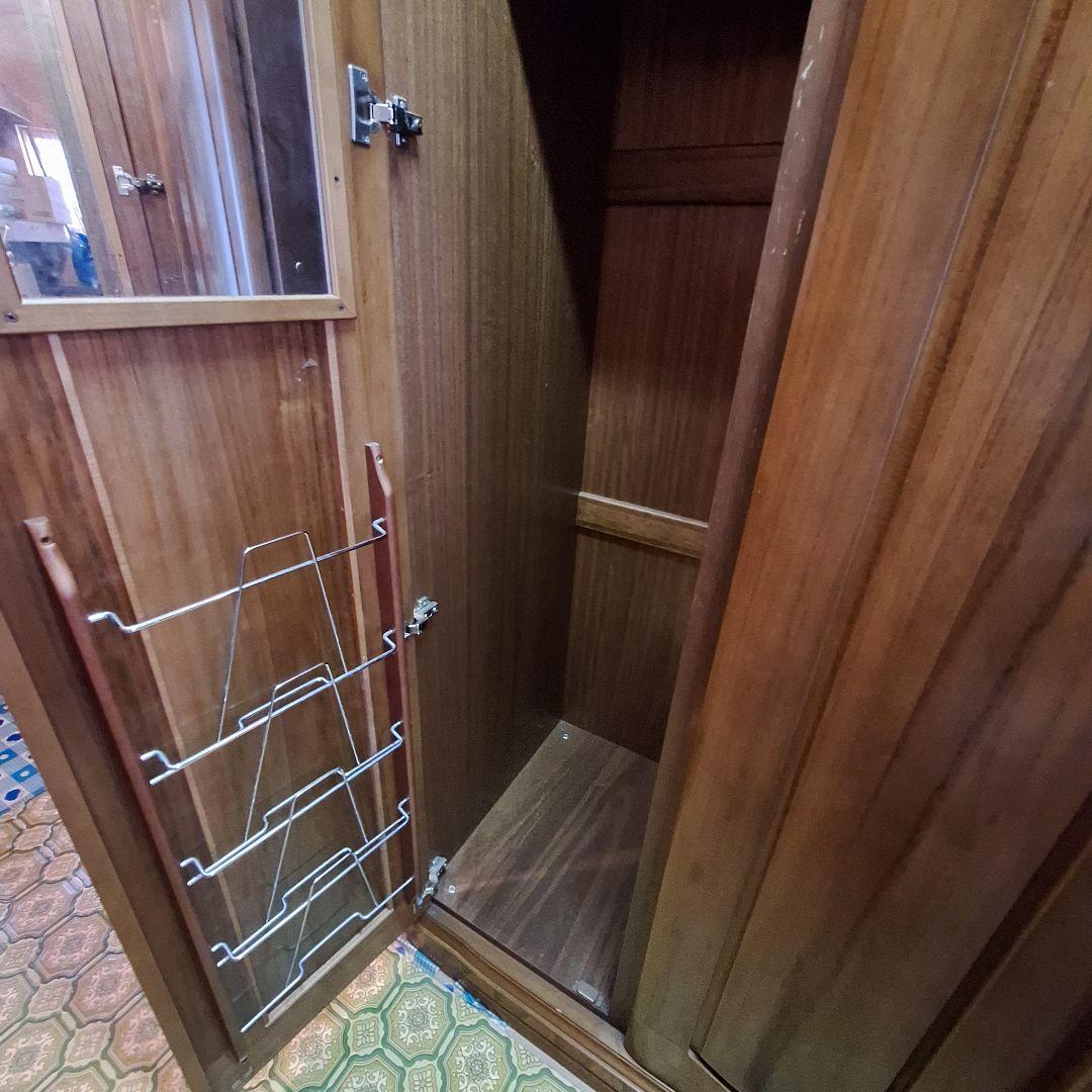 天然木洋服タンス収納クローゼット3扉 婚礼タンス ワードローブ