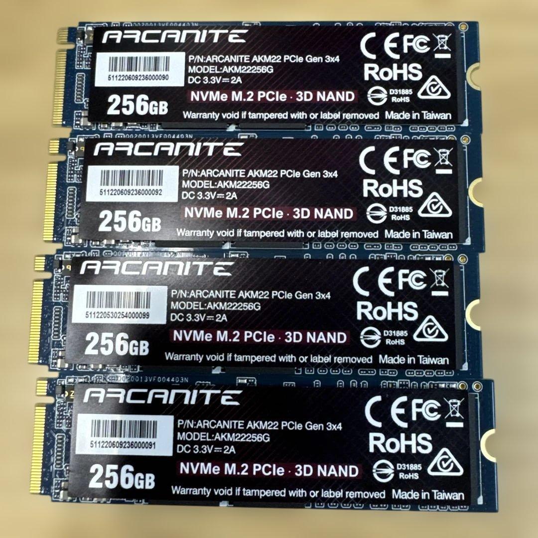 内蔵型SSD ARCANITE AKM22 256GB NVMe SSD