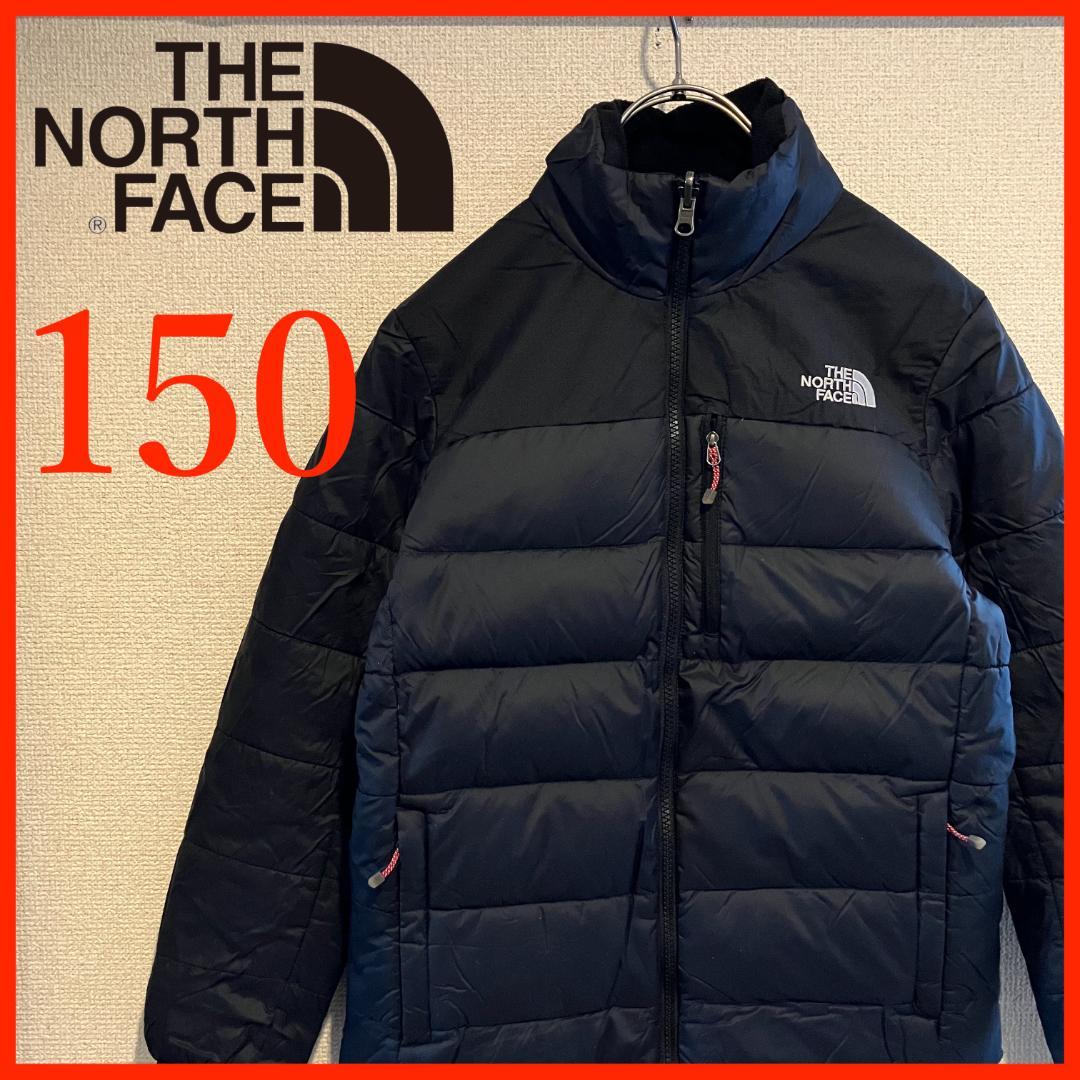 T4468★美品★ノースフェイス*ダウンジャケット*ヌプシ*キッズ150*黒系