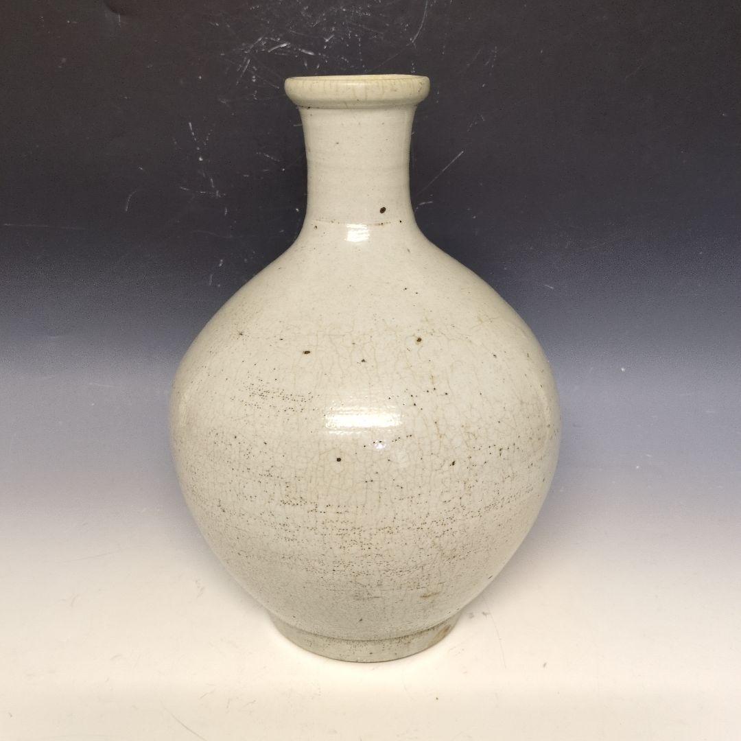 李朝白磁壷 李朝時代