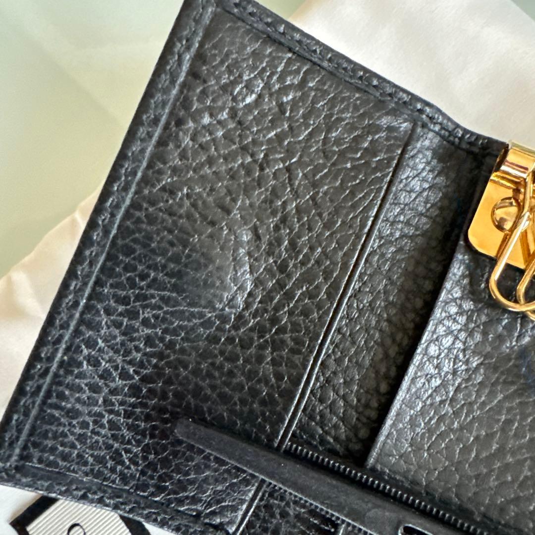 GUCCI グッチ GGプチマーモント ６連キーケース　ブラック