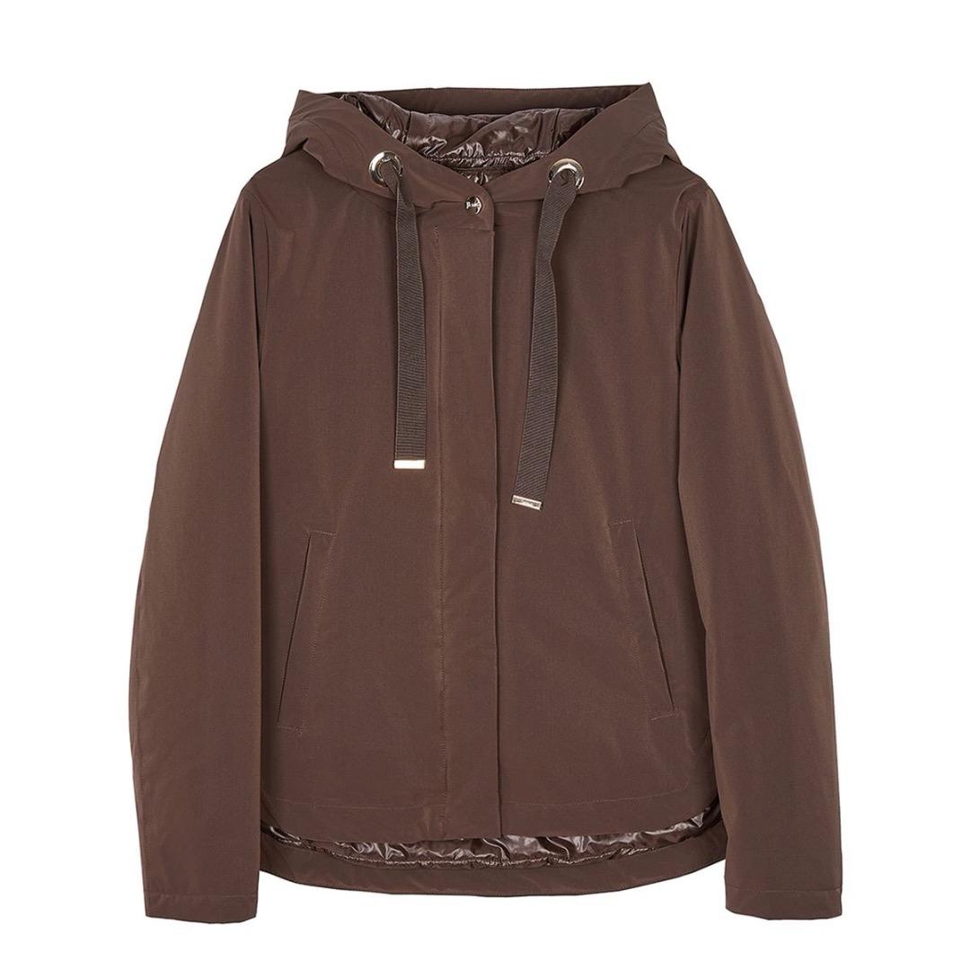 HERNOリゾートライン パッカブル 中綿コート GC036DR 38 ブラウン