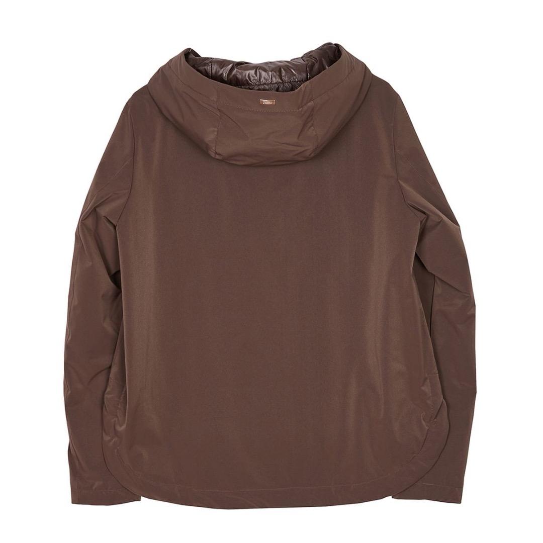 HERNOリゾートライン パッカブル 中綿コート GC036DR 38 ブラウン