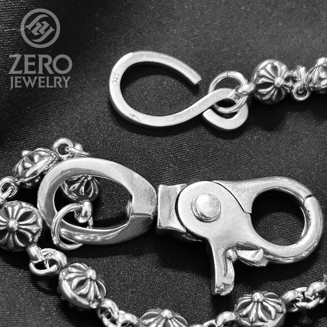 【ren】クロスボール ウォレットチェーン 65cm