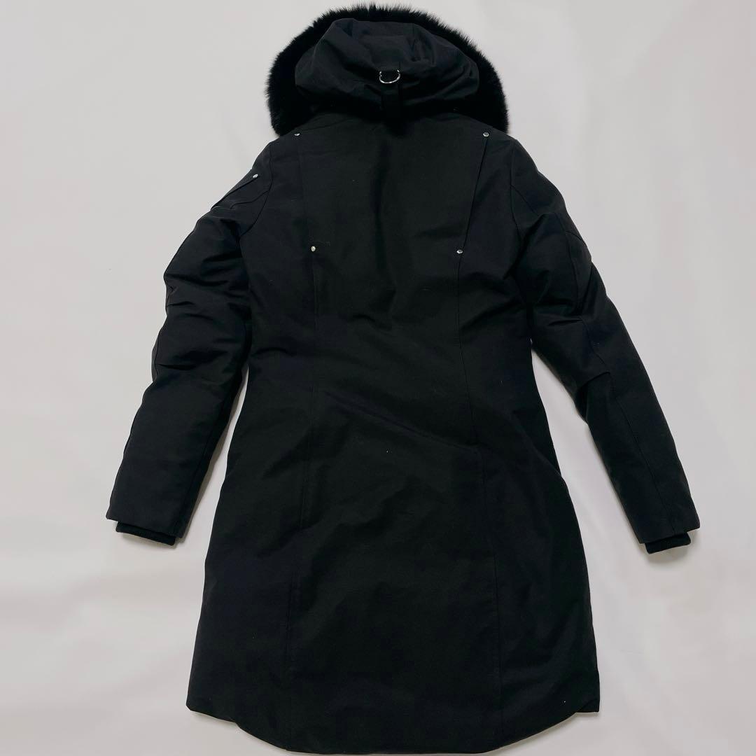 極美品✨ムースナックルズ ダウンジャケット ダウンコート ファー　黒　ブラック