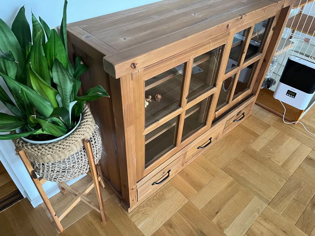 ガラク キャビネット ブラウン 120cm 【クラッシュゲート】下部のみ