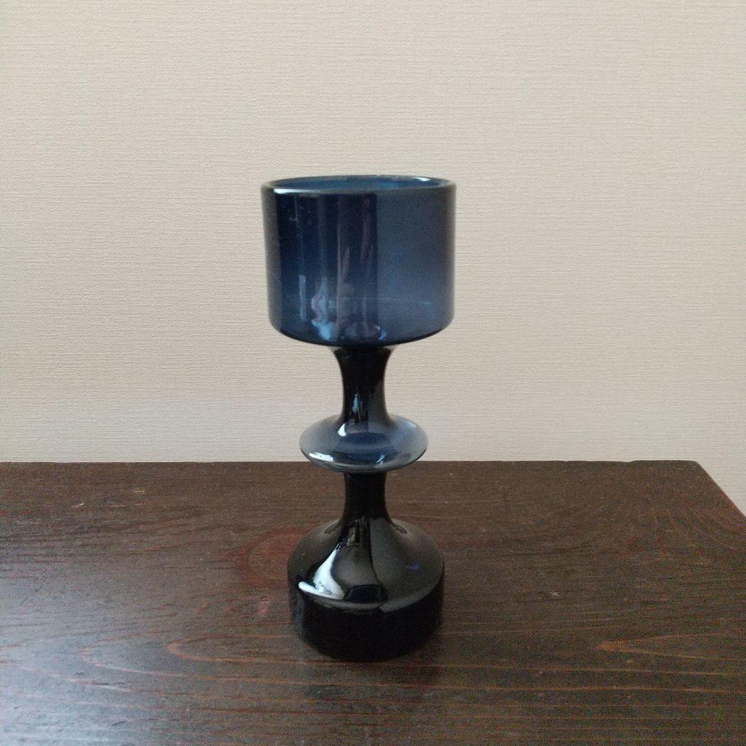 カイ・フランク　KF245　ヌータヤルヴィ　フラワーベース ブルー