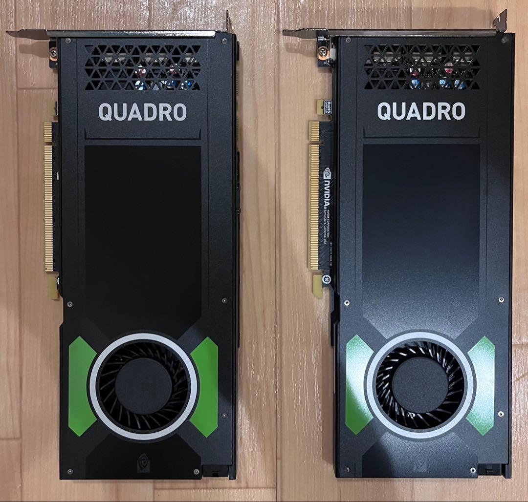 NVIDIA Quadro P4000 グラフィックボード　2枚セット