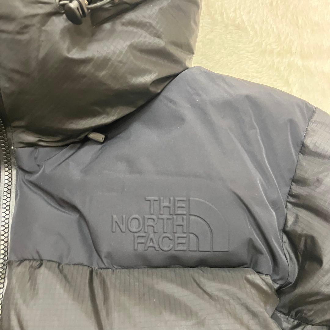 訳あり XL ノースフェイス ウィンドストッパーヌプシ ダウンジャケット 黒