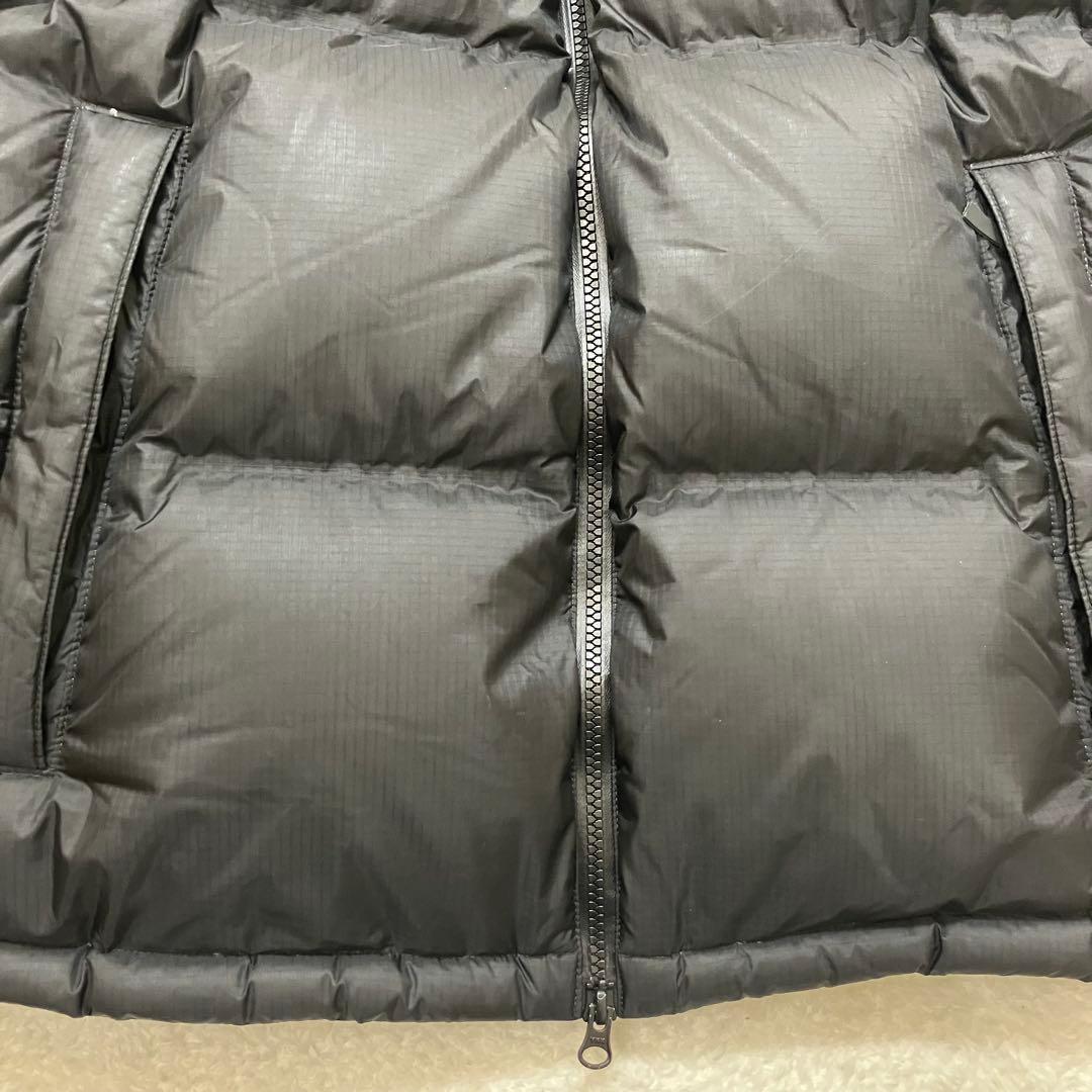 訳あり XL ノースフェイス ウィンドストッパーヌプシ ダウンジャケット 黒