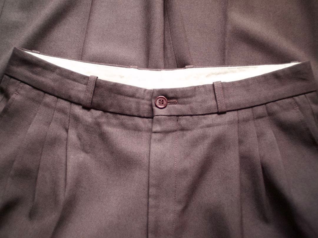 パンツ 80s 90s EURO \"MUNDI\" 3-tuck trousers