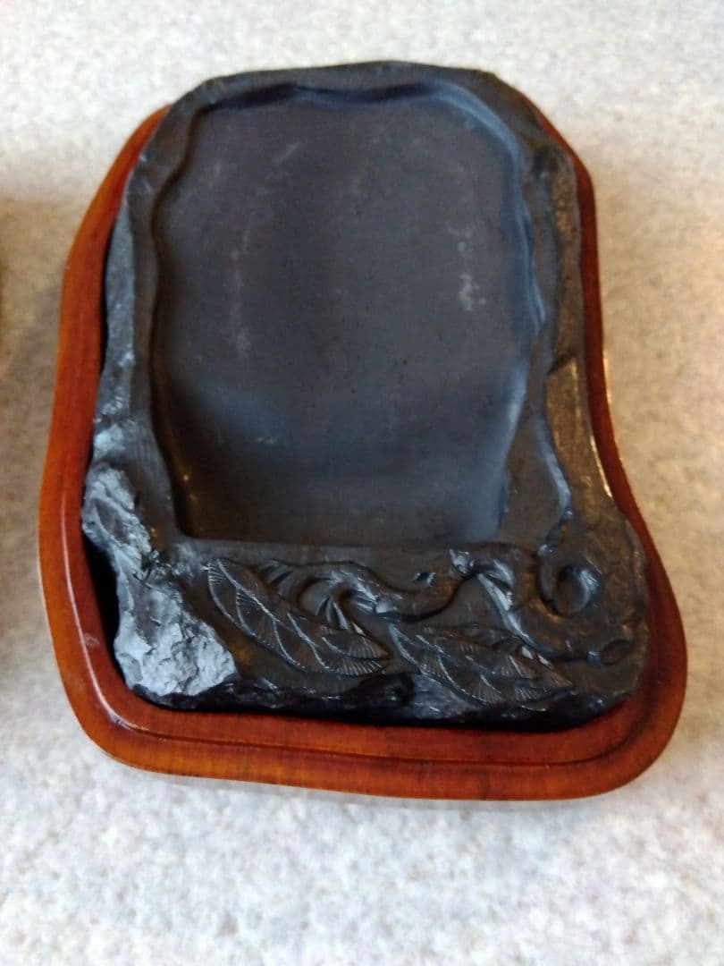★時代物★中国★端渓硯★木箱入り★書道★