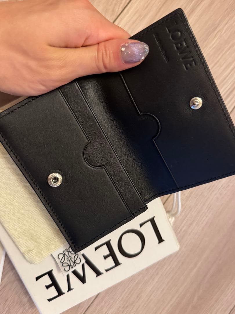 LOEWE ソフトグレインカーフ アナグラム ビジネスカードホルダー 名刺入れ