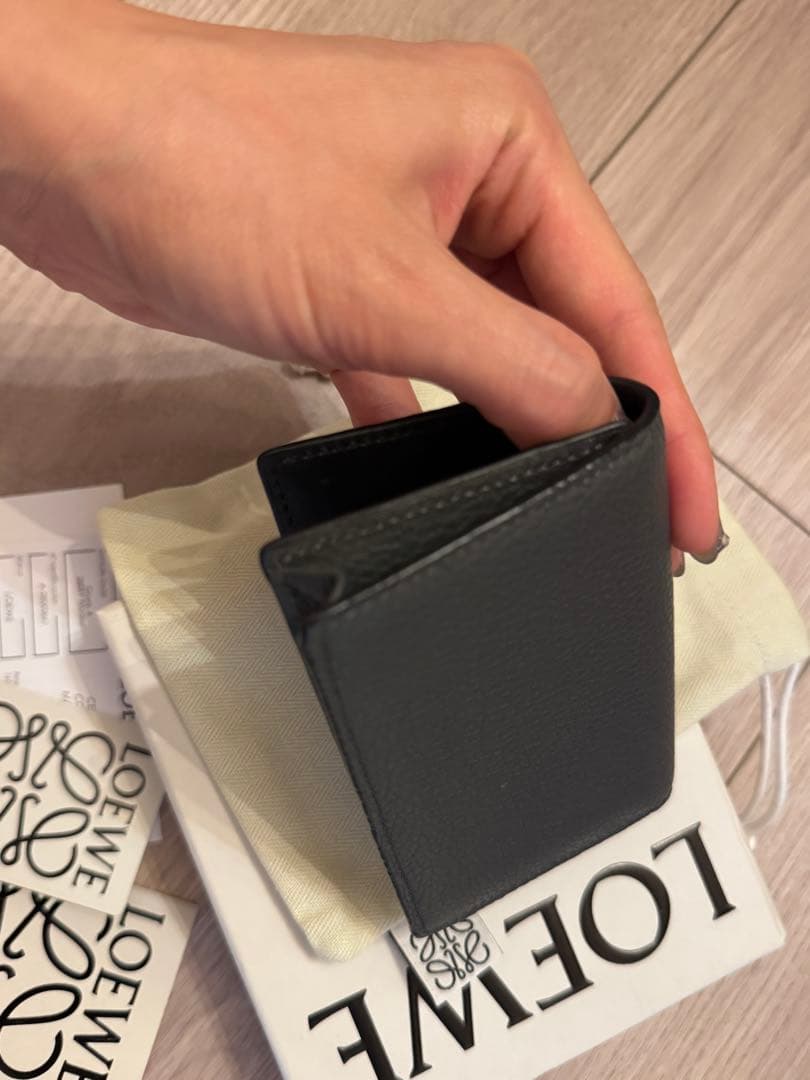 LOEWE ソフトグレインカーフ アナグラム ビジネスカードホルダー 名刺入れ