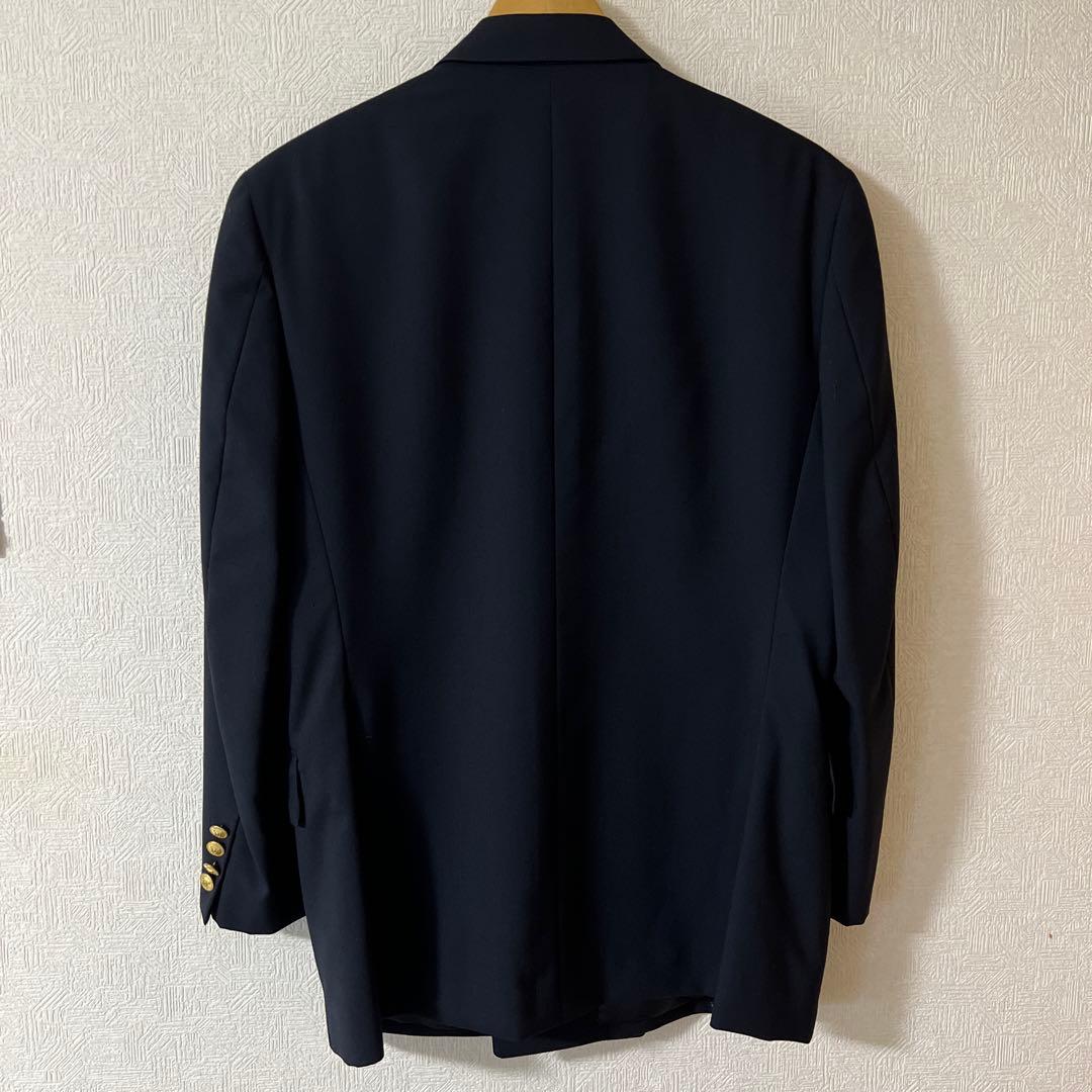 ①usedラルフローレン チャップス 紺ブレ ダブル ジャケット 金ボタン A4