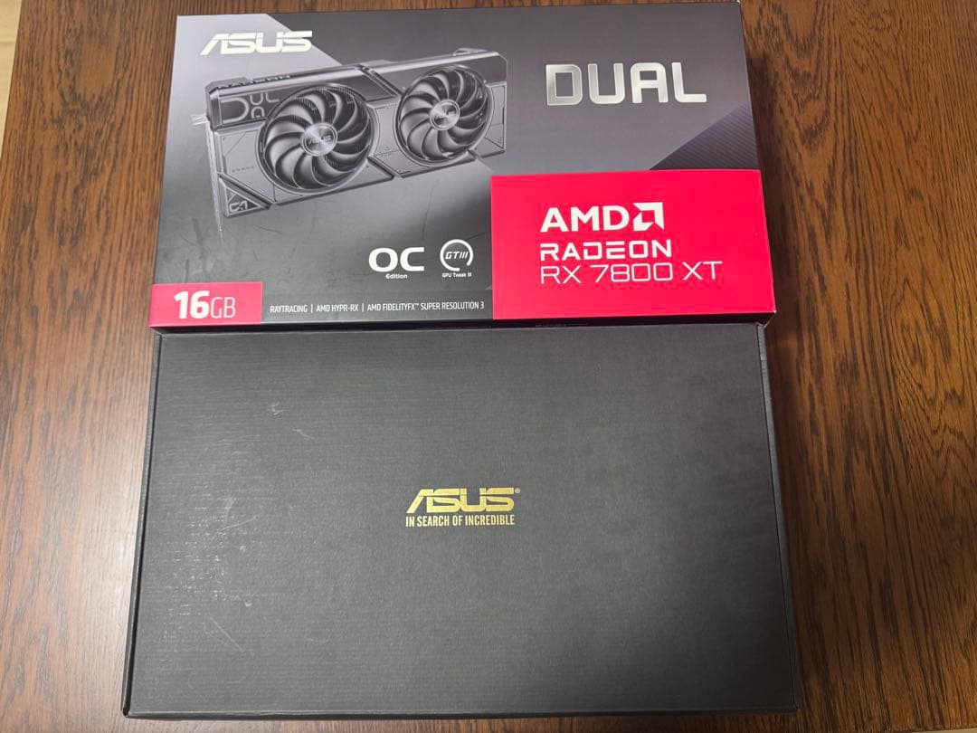 しずくASUS RADEON RX7800XT 16GB DUAL OC