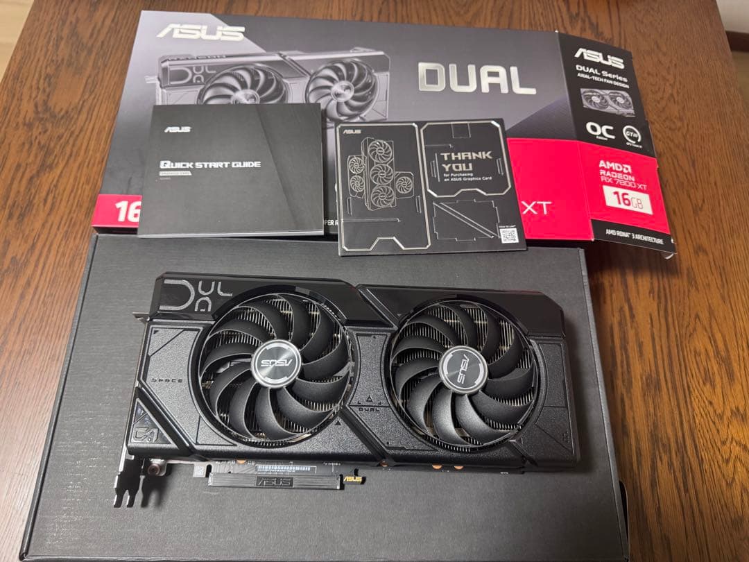 しずくASUS RADEON RX7800XT 16GB DUAL OC