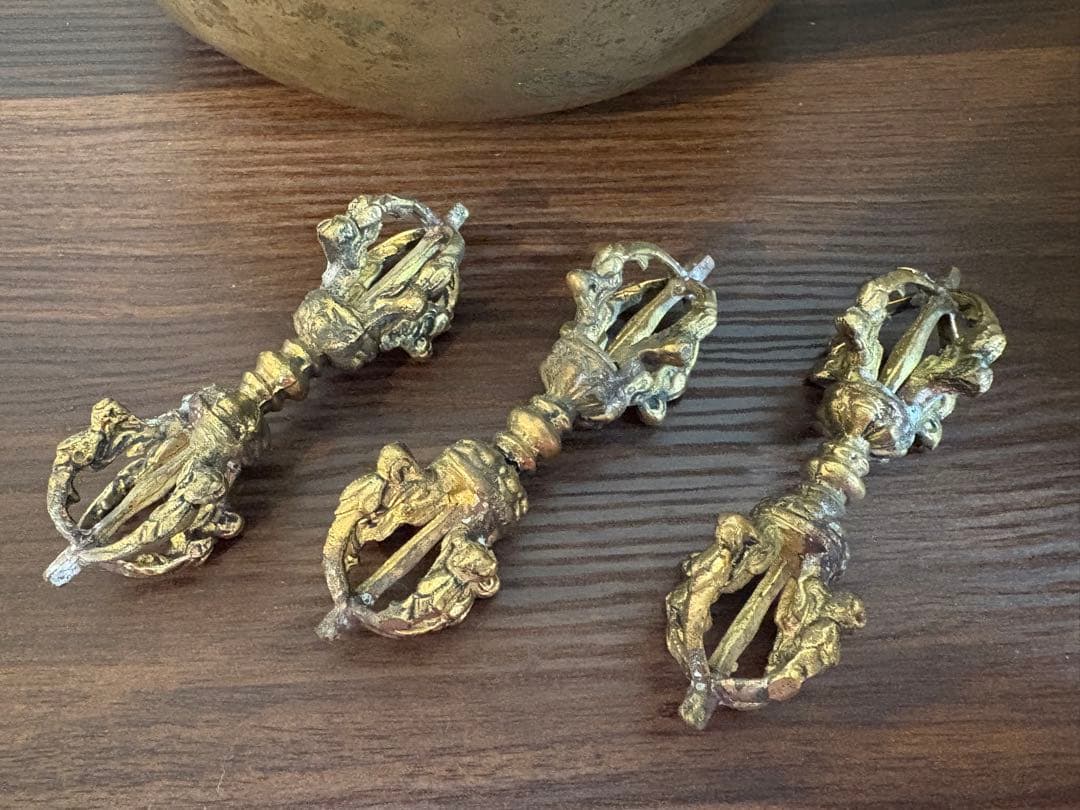 シンギングボウル　オールドボウル　アンティークボウル　ドルジェセット　ネパール