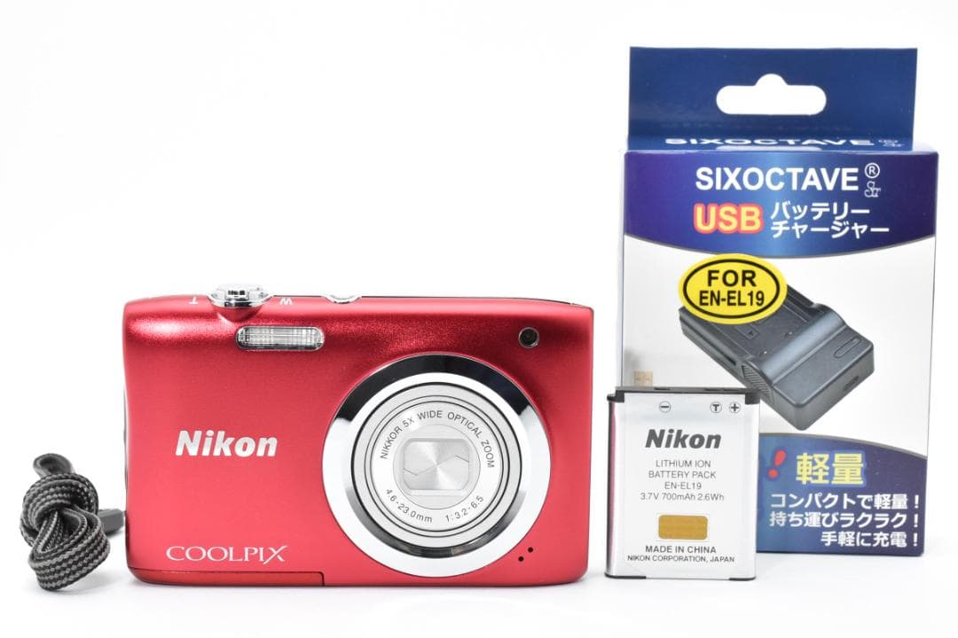 ■ ほぼ新品 ■ ニコン　Nikon COOLPIX A100 レッド