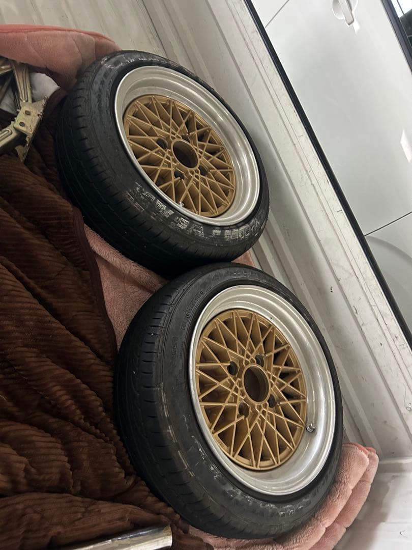 114.3 ４穴 メッシュホイール タイヤ付き