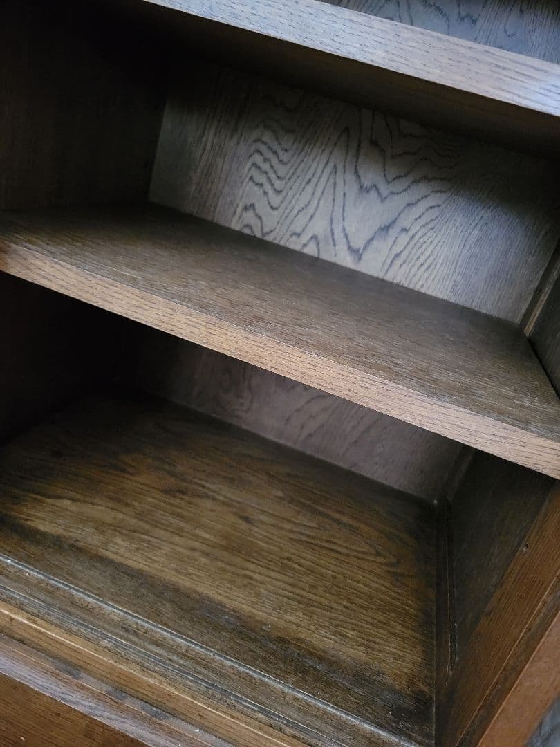 最終お値下げ★北海道EZO社製★最大幅100cmガラス引戸★食器棚