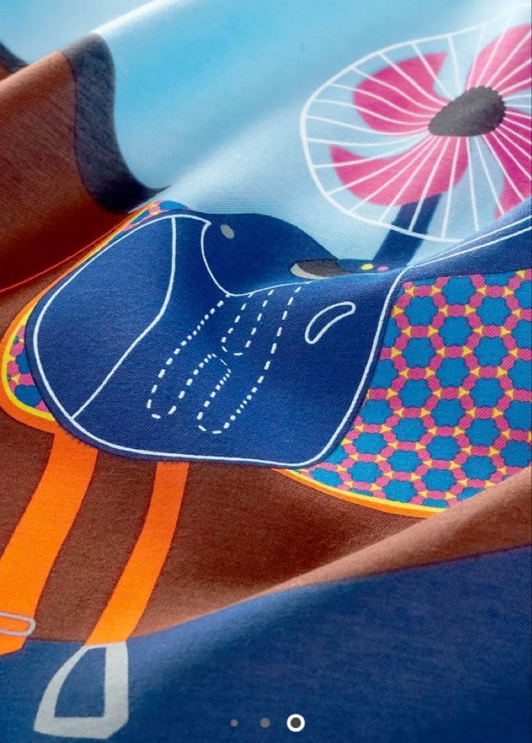 エルメス　カレ65　サーフィンファン　surfing fan スカーフ　希少