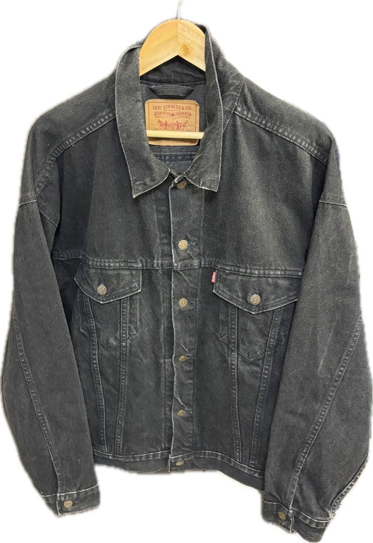 Levi's 70507 USA ブラックデニムジャケット XL ビックサイズ