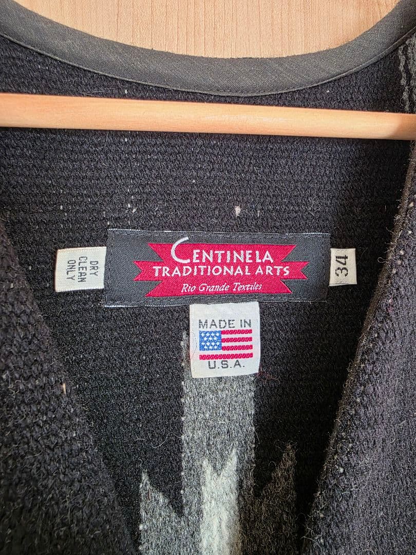 CENTINELA　 センチネラ チマヨ ウール ラグ ベスト　34 オルテガ