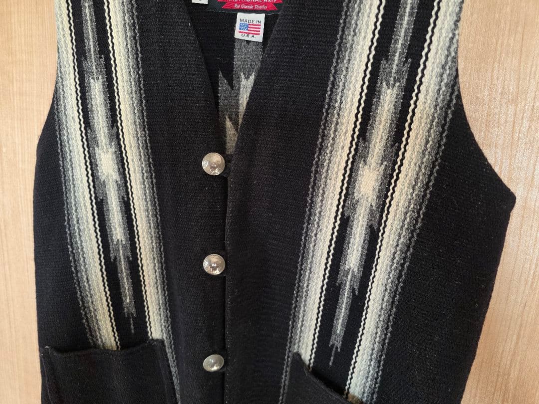 CENTINELA　 センチネラ チマヨ ウール ラグ ベスト　34 オルテガ