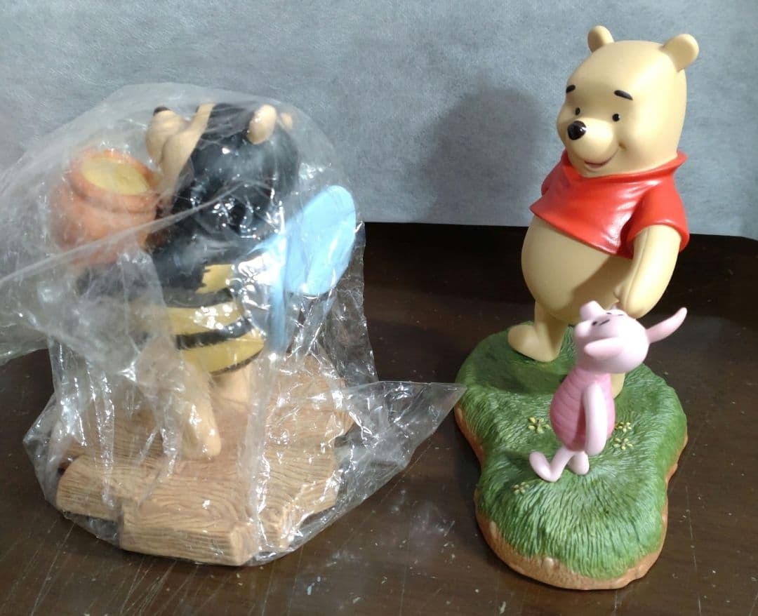 くまのプーさん&ピグレット　ハロウィン仮装峰ハチパンプキンディズニーストアー陶器