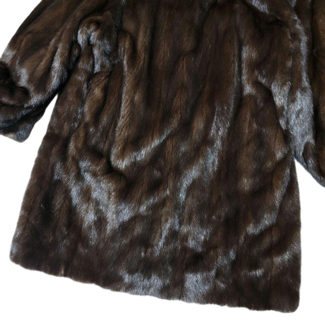 ほぼ未使用 カステルバジャック 岐阜毛被 日本製 高品質 ミンクコート 毛皮
